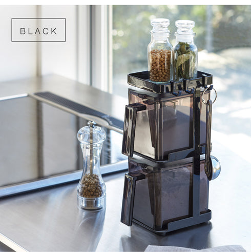 調味料ストッカー 2個&ラック3段 セット スリム タワー.|s10